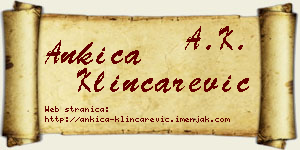 Ankica Klinčarević vizit kartica